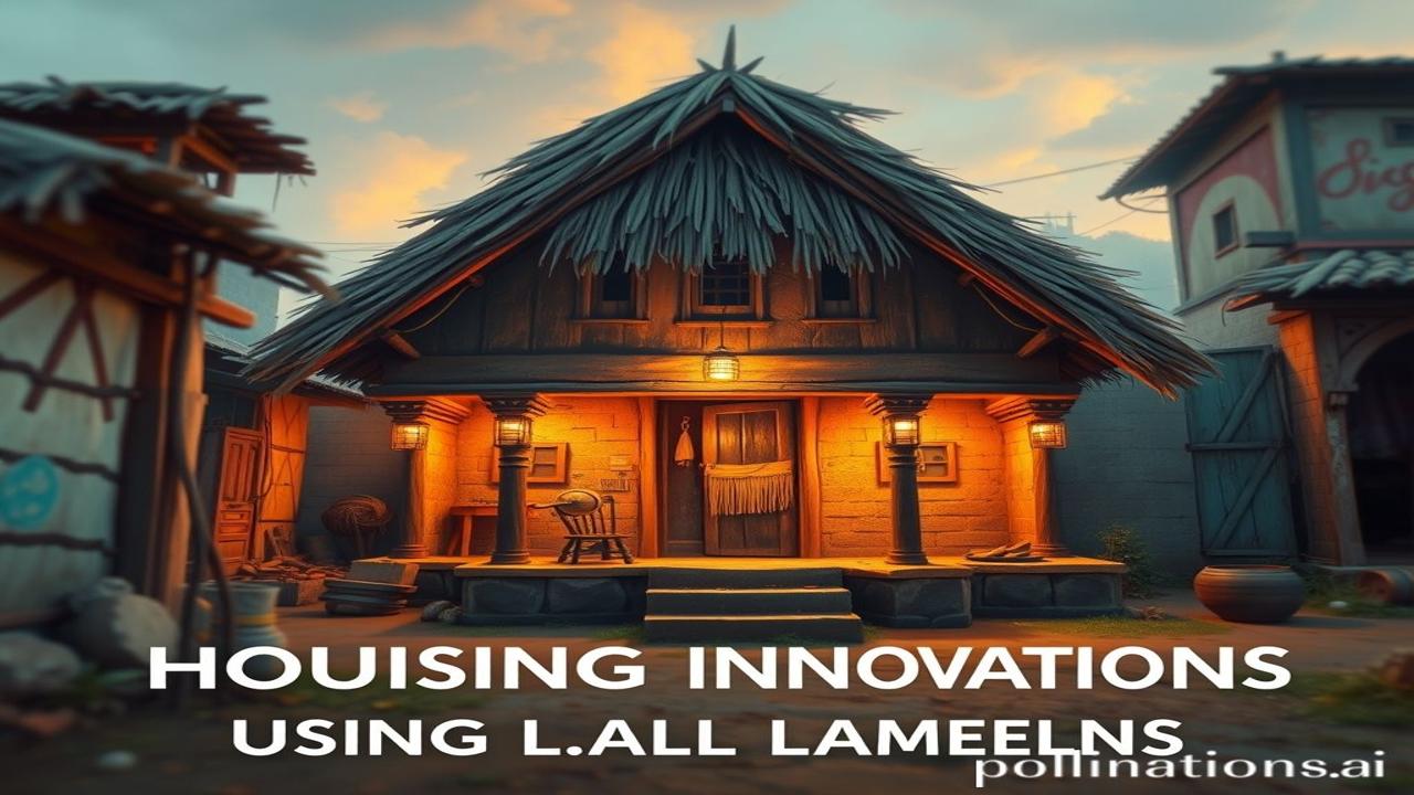 Housing Innovations Using Local Materials,Innovation,Innovation,innovation,housing,local,materials,