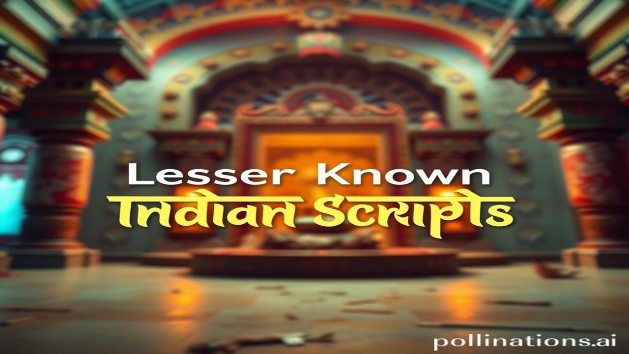 Lesser-Known Indian Scripts,Languages,Languages,languages,scripts,lesser-known,writing,